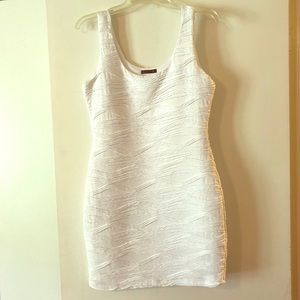 Sleeveless White Dress
